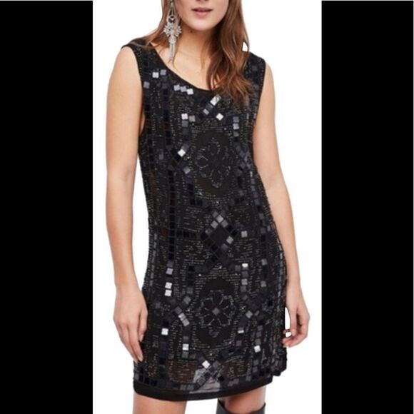 Free People Speakeasy sequined dress. RUNS SMALL - Picture 1 of 6